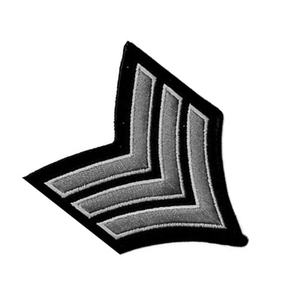 Tactical Sleeve Rank Chevron <b>Machine</b> Patch for Uniform Patch Clothing for Heat Transfer Custom Embroidery Patches Chevron - Product Image 5