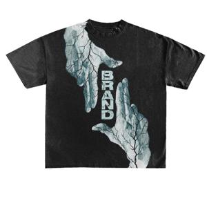 DTG Custom T Shirt Oversized Cropped Tshirt 300gsm 220 Grams Organic Cotton <b>Boxed</b> <b>Drop</b> Shoulder Luxury T-shirt - Product Image 1