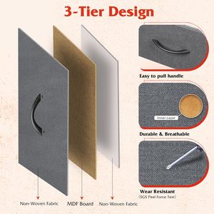 ตู้ลิ้นชักผ้าแบบกว้าง 8 ลิ้นชัก สำหรับจัดเก็บในห้องนอน ตู้เก็บของสำหรับใช้ในห้องนั่งเล่น - Product Image 5