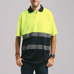 High Visibility Breathable Reflective for <b>Shirt</b> Men Safety Workwear with Reflective Stripes for Industrial <b>Workers</b> - Product Image 5