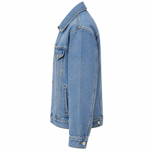 Men's Classic Denim <b>Jacket</b> <b>Light</b> Blue Turn-down Collar Casual Button Front Regular Fit <b>Waterproof</b> Windproof Streetwear Winter - Product Image 4