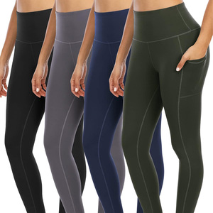 Custom Logo Women High Waisted Athletic Leggings Multi-color Quick Dry Compression Yoga Pants Outdoor Sports Fitness <b>Tights</b> - Product Image 1