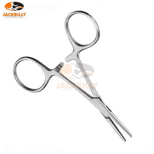 คีมหนีบหลอดเลือดตรง ขนาด 10.0 ซม. ทำจากเหล็ก สำหรับการผ่าตัดทั่วไป ใช้หนีบหลอดเลือดผิวหนัง หยุดเลือด ได้รับมาตรฐาน CE MOL - Product Image 3