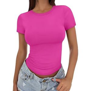 เสื้อยืดสตรีสัมผัสนุ่ม ยืดหยุ่นได้ ระบายอากาศได้ดี สวมใส่สบายทุกวัน - Product Image 4