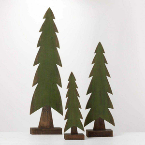Décoration de Noël en bois naturel et MDF, support élégant et accessoires pour tables de Noël festives - Product Image 3