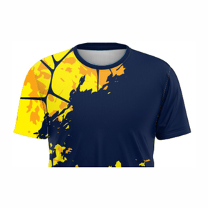 เสื้อยืดออกกำลังกายผู้ชายแบบกำหนดเอง แห้งเร็ว ระบายเหงื่อได้ดี ผลิตจากโพลีเอสเตอร์ เหมาะสำหรับการฝึกซ้อมในยิม ระบายอากาศได้ดี เหมาะสำหรับวิ่งและฟิตเนส - Product Image 6