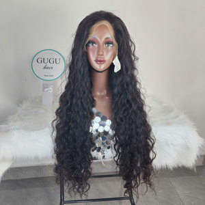 Peluca de Cabello Humano Natural con Ondas Profundas, 13x4/13X6, Encaje Frontal HD, Pelucas Rizadas con Ondas Profundas, Sin Pegamento - Product Image 1