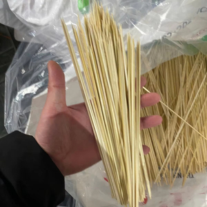 ไม้เสียบอาหารจากไม้ไผ่ธรรมชาติ ขนาด 10 นิ้ว ผิวเรียบ แข็งแรง ปลอดภัยสำหรับการใช้ทำบาร์บีคิวและอาหาร - Product Image 1