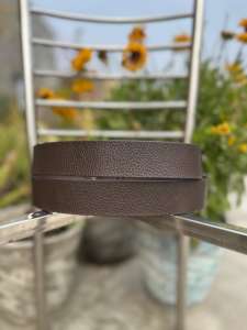 Cinturón Formal Clásico Hecho a Mano con Detalle Bordado y Hebilla de Hierro de 3.5cm de Ancho para Uso Diario - Product Image 2