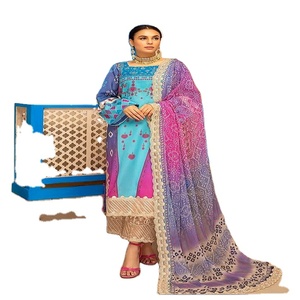 Collection de robes formelles de style pakistanais de haute qualité Lin d'hiver Shalwar Kameez pour femmes en tissu de viscose de soie fine - Product Image 1