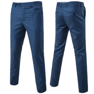 Pantalon de costume classique gris uni pour homme, taille élastique, extensible dans quatre directions, séchage rapide, tissu Spandex/Nylon, décontracté - Product Image 4
