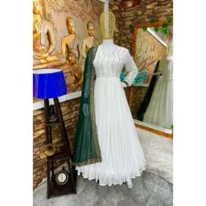 Designer soirée Anarkali robe de soirée porter Pent and Beautiful Dupatta - Product Image 6