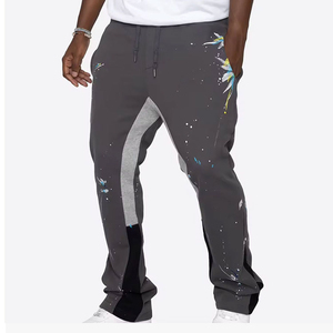 High Quality Lightweight Cotton Eco-Friendly Breathable Casual Drawstring Closure Customizable Men's Sweatpants Washed <b>Pants</b> - Product Image 2