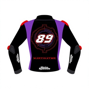 เสื้อแจ็คเก็ต Jorge Martin MotoCP Racing Rucati/เสื้อแจ็คเก็ตหนังวัวแท้คุณภาพพรีเมียมสำหรับแข่งรถ หนังจิงโจ้ สำหรับความเร็วสูง MotoCP CE - Product Image 2