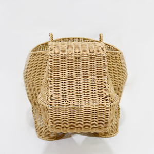Artex Dong Thap PE <b>Rattan</b> <b>Storage</b> Basket Hippo Shape Cute Animal Toy Organizer - Product Image 5