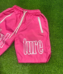 Custom Logo Nylon Shorts For <b>Men</b> Hot Pink Color Quick Dry Cut Nylon Shorts Hand Made Running Gym Shorts Swim <b>Trunks</b> For <b>Men</b> - Product Image 5