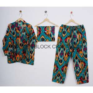 ชุดนอนผู้หญิงคุณภาพสูงแบบสองชิ้น ผ้าฝ้าย ชุดนอน ชุดนอนลำลอง ชุดนอนใหม่ล่าสุดสำหรับผู้หญิง - Product Image 2