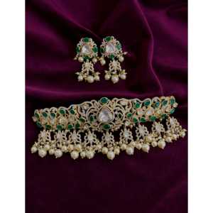 Conjunto de joyería fina de plata 92,5, Gargantilla elegante de moissanita - Product Image 3