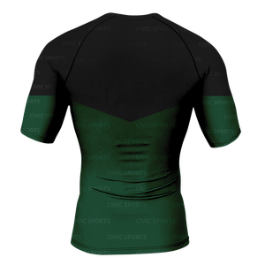 <b>Custom</b> <b>Design</b> Sublimation Short Sleeve <b>Compression</b> <b>Shirt</b> Surf MMA Rash Guard - Product Image 4