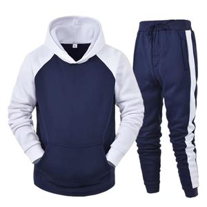 Fabricants OEM de survêtements pour hommes, couleur unie, vêtements décontractés, survêtement de sport pour hommes, ensemble de survêtement de haute qualité - Product Image 4