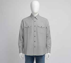 Camisa de Vestir Ecológica para Hombre, Camisa Formal Suave con Tacto de Seda para Hombre - Product Image 1