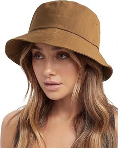 Sombrero de Pescador Unisex de Mezclilla Lavada de Color Sólido para Primavera/Verano, Uso Casual, Playa, Ciclismo, Circunferencia de Cabeza 54-56CM - Product Image 1