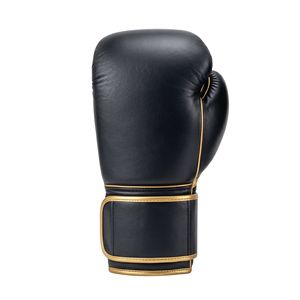 Professional Sports Training Black Gold Boxing Gloves Premium Synthetic Leather Ergonomic Design Breathable Gloves - Product Image 3