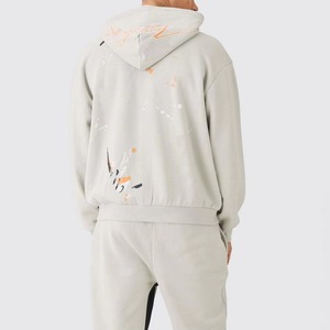 Custom Print Regular Cotton Men's Tracksuit DTG Print Solid Colors Design Custom Logo Hooded Lightweight Jogger Set Trendy - Product Image 2