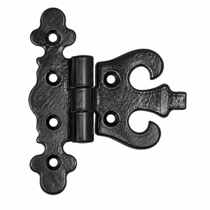 Bisagra decorativa negra para puerta de armario, herraje para muebles y puertas. |   Bisagra Decorativa de Estilo Vintage para Decoración del Hogar - Product Image 1