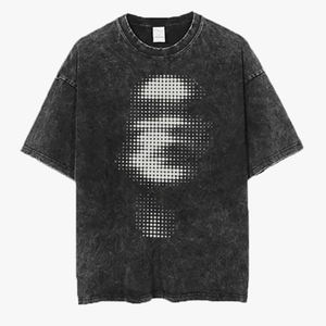Camisetas Unisex al por Mayor, Corte Regular, Algodón, Manga Corta, Lavado Ácido, Cuello Redondo, Serigrafiadas, para Fisicoculturismo y Deportes, Verano - Product Image 3