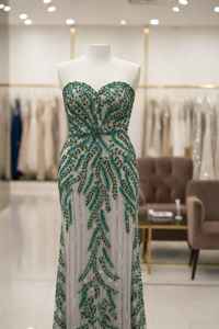 Premium Quality Party Wear <b>Embroidered</b> Gown for Ladies with Modern Design and Comfortable Fit Available for Sale - Product Image 4