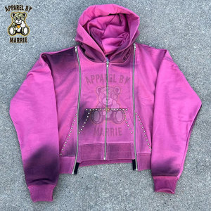 Wholesale Custom Oversized Rhinestones Tracksuit For <b>Men</b> Cotton PC Blend OEM Private label Midweight <b>Men</b> Sportswear Jogging Set - Product Image 4