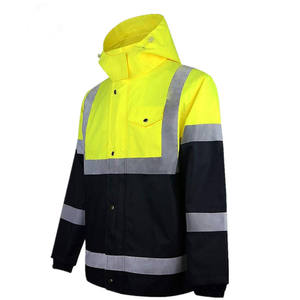 Blouson de travail d'hiver pour homme, personnalisé, à capuche, robuste, style vintage, avec logo, pour ingénierie et sécurité, avec éléments réfléchissants - Product Image 5