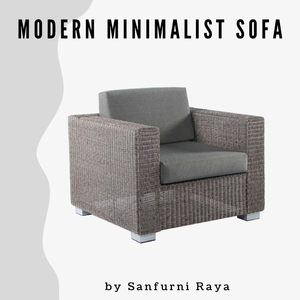 Outdoor <b>Rattan</b> <b>Sofa</b> Good Product Modern Simple Designs Direct Factory From Indonesia Affordable Price Eco-friendly - Product Image 3