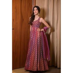 ชุด anarkali ที่สวยงามและ dupatta สำหรับงานปาร์ตี้สวมใส่ขนาด XS - Product Image 3