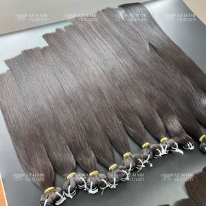 Extensiones rectas de hueso Premium Aspecto natural Paquetes de cabello humano de doble estiramiento Remy Cabello virgen Cutícula alineada Mejor precio - Product Image 3