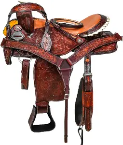 Pferdes attel Hochwertige Western Leders attel Englische Pferderennen produkte von India Sports & Entertain ment Outdoor