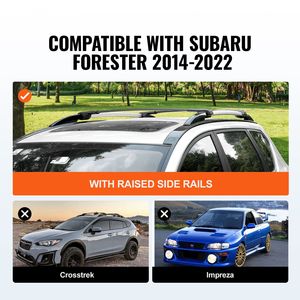 Barre Portatutto per Subaru Forester 2021, Capacità di Carico 200 Libbre, in Alluminio per Tetto Auto - Product Image 2