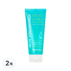 Farm 200ml di Gel umido e delicato schiuma di acido ialuronico detergente viso sconto 2ea confezione