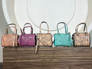 Personalized Hand Tooled Leather Small Speedy Duffle <b>Bag</b> <b>for</b> Men's & Women's Genuine Leather High Quality Mini Outdoor Duffel - Product Image 5