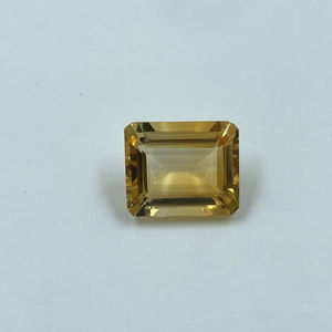Piedra de Citrino Amarillo Natural Cuadrada, Pulida, para Joyería, Gema Facetada de Alta Calidad, 10x12mm, 4.75cts, para Joyería Fina - Product Image 1