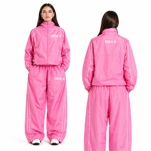 Custom Women's Fleece Lined Zipper Jacket <b>Pants</b> Set High Street Style Quick Dry 100% Polyester Winter Tracksuit ONEAPEX - Product Image 3