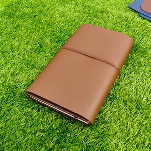 New Design Low Rate Brown <b>Leather</b> Wallet Customizable <b>Leather</b> <b>Diary</b> Horizontal Grain Journal <b>Leather</b> Planner Book Cover A5 Ideal - Product Image 4