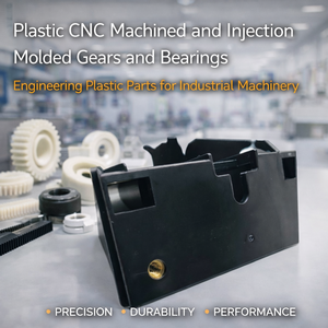Engranajes y Rodamientos Moldeados por Inyección de Plástico, Piezas de Plástico de Ingeniería para Maquinaria Industrial con Color Personalizado y Servicio OEM - Product Image 3