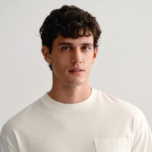 Men's <b>White</b> Cotton T-Shirt Regular Fit O-Neck Short Sleeve Casual Solid Color Jersey Knitted <b>Plain</b> Dyed - Product Image 6