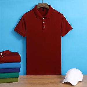 เสื้อโปโลแขนสั้นสีทึบสำหรับผู้ชาย เสื้อโปโลแฟชั่นสำหรับผู้ชาย - Product Image 2