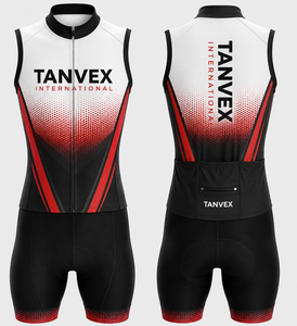 TANVEX International Eco-Friendly <b>Cycling</b> Jersey Set Unisex Breathable 100% Polyester Custom Team Gradient Color Adult Size - Product Image 1
