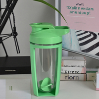 Bouteille d'eau de sport unisexe de 500 ml avec bouchon à vis et shaker, lavable au lave-vaisselle, lavage à la main uniquement, écologique et réutilisable, en matériau PP+PC