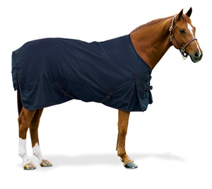 Manta de verano impermeable y transpirable para caballo, de poliéster Oxford elástico con cremallera y protección contra moscas - Product Image 3