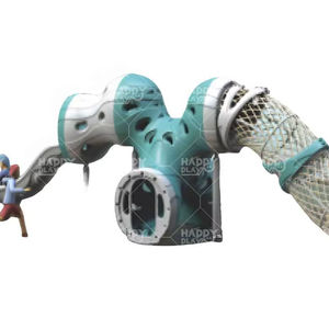 Aire de jeux extérieure colorée HP-OPA 001 pour enfants actifs, jouet et structure - Product Image 1